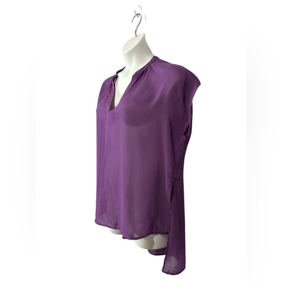 George, Purple Chiffon Tunic/Swimsuit Cover-Up, Size XL ☀️ - Picture 5 of 8